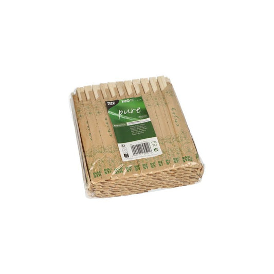 Palillos Chinos de Madera Semi-Enfundados 21cm