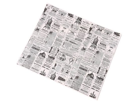 Papel Antigrasa News Blanco 20x25cm (500 unid/pack)