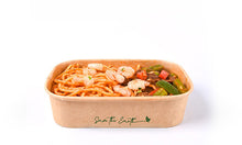 Carica l'immagine nel visualizzatore di Gallery, Scatola Kraft con finestra 900 ml (15x10x4,5 cm)