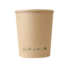 Carica l'immagine nel visualizzatore di Gallery, Zuppiera di cartone + coperchio Kraft 1000 ml (combo) - 32 once (300 unità/scatola)