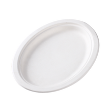 Load image into Gallery viewer, Oval Sugar Cane Plate 26x19cm