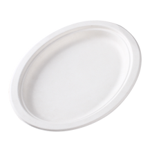 Load image into Gallery viewer, Large Oval Sugar Cane Plate/Tray 32x26cm
