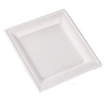 Cargar imagen en el visor de la galería, Plato Cuadrado Caña de Azúcar 20x20cm