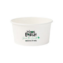 Carica l'immagine nel visualizzatore di Gallery, Vaschetta per gelato bianco da 120 ml (piccola - 4 once)