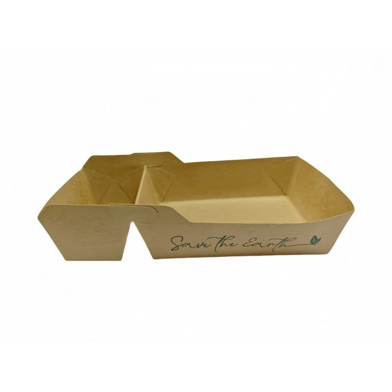 Contenitori Kraft per grasso/fritto 300 ml (10x6,2x4,4 cm)