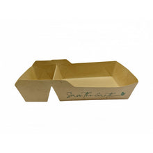 Carica l'immagine nel visualizzatore di Gallery, Contenitori Kraft per grasso/fritto 300 ml (10x6,2x4,4 cm)