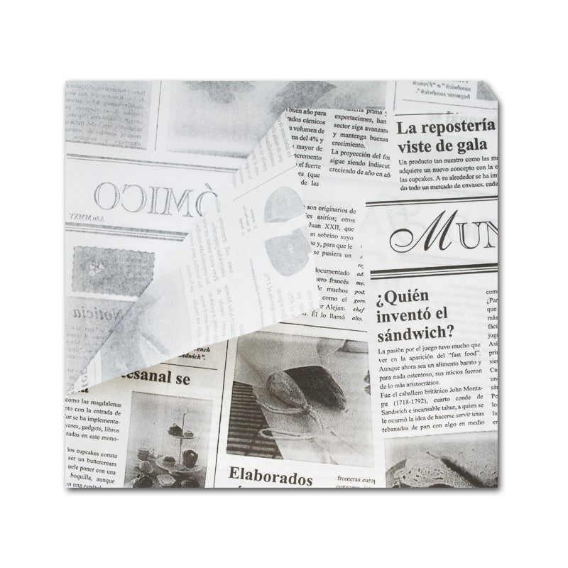Busta per grasso per giornali fast food 15x15 cm