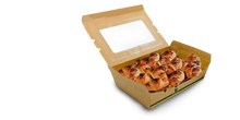 Load image into Gallery viewer, Kraft Box with Window 900ml (15x10x4.5cm)