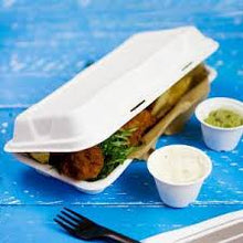 Carica l'immagine nel visualizzatore di Gallery, Contenitore per hot dog in canna da zucchero 21x11x7,5 cm