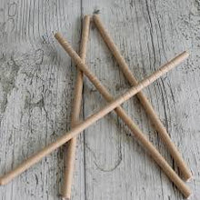 Carica l'immagine nel visualizzatore di Gallery, Cannucce di carta Kraft 8 mm x 20 cm (spesse)