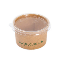 Load image into Gallery viewer, Kraft Cardboard Tubs/Gravy Boats + Lid 60ml