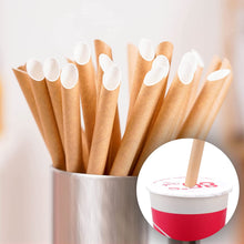 Cargar imagen en el visor de la galería, Pajitas Cartón Kraft 12mm x 21cm (Extra-Gruesas) (2500 unid/caja) (exclusivo online)