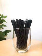 Carica l'immagine nel visualizzatore di Gallery, Cannucce di cartone nere 8 mm x 15 cm - Cocktail (corte-spesse)