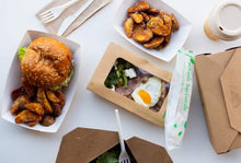 Load image into Gallery viewer, Kraft Box with Window 1600ml (18x12x5cm)