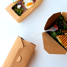 Carica l'immagine nel visualizzatore di Gallery, Contenitore da asporto 800 ml (12x9x6,5 cm)