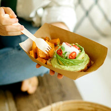 Carica l'immagine nel visualizzatore di Gallery, Contenitori antigrasso/fritti Kraft da 400 ml (10,5x7,5x4,3 cm)
