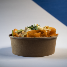 Load image into Gallery viewer, Kraft Cardboard Salad Bowl + Lid 1200ml (Combo) - 38oz