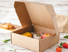 Load image into Gallery viewer, Self-assembling Kraft Box 30x30x8cm (Microchannel)