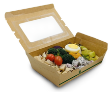 Load image into Gallery viewer, Kraft Box with Window 2100ml (19.5x14x6.5cm)