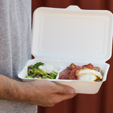 Carica l'immagine nel visualizzatore di Gallery, Contenitore per canna da zucchero - 2 scomparti - 25x15,5x4,8 cm - 1000 ml