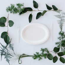 Load image into Gallery viewer, Oval Sugar Cane Plate 26x19cm
