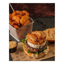 Load image into Gallery viewer, White/Kraft Greaseproof Paper Printed in 1 Ink 28x31cm - 3000 units