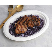 Load image into Gallery viewer, Oval Sugar Cane Plate 26x19cm