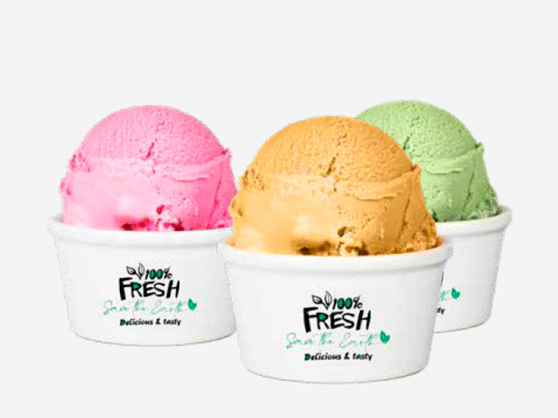 Tarrina Helado Blanca  90ml (3oz) (1000 unid/caja) (exclusivo online)