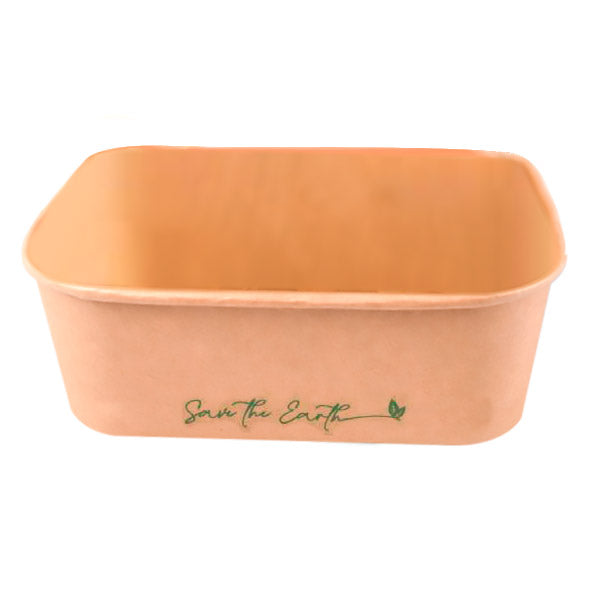 Scatola Kraft con finestra 900 ml (15x10x4,5 cm)