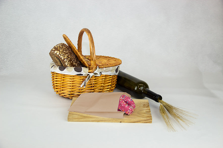 Bolsa Antigrasa Kraft para Patatas/Empanadas/Fritos 14+7x24cm