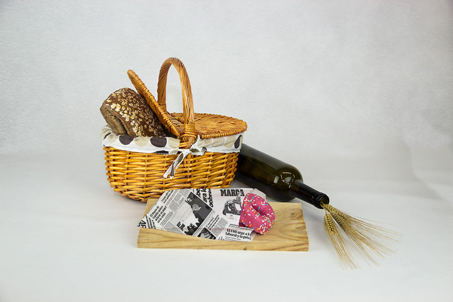 Busta antigrasso per giornali per patate/patatine fritte 12+6x20 cm 