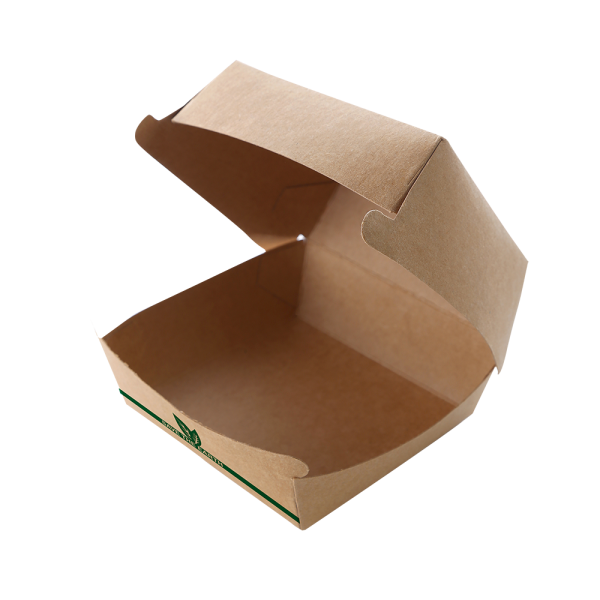 Scatola per hamburger Kraft grande 14x14x8 cm
