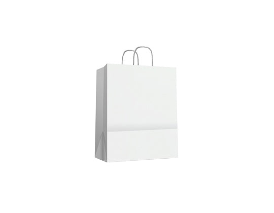 Borsa Kraft con manico piatto M (32+22x26cm)