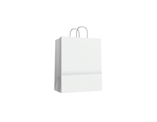 Borsa Kraft con manico piatto M (32+22x26cm)