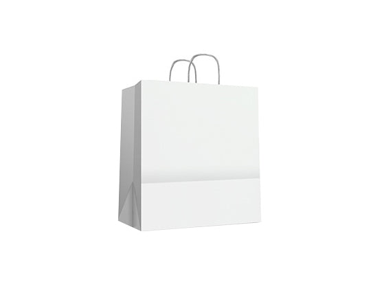 Borsa Kraft con manico piatto L (32+16x35cm)