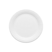 Cargar imagen en el visor de la galería, Plato Cartón Laminado Blanco 17 cm
