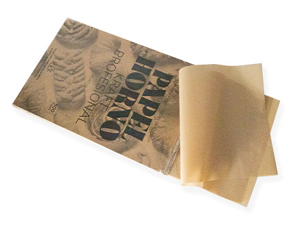 Papel horno doble cara siliconado 41 gsm. Kraft 40x60cm