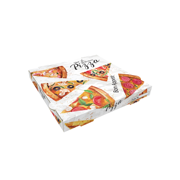 Scatola Pizza Decorata 26x26x3,5cm