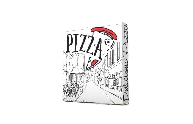Scatola Pizza Decorata 30x30x3,5cm