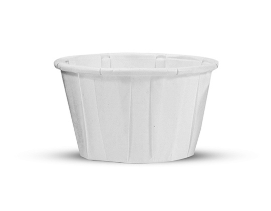 Salsera Blanca papel plisado 100ml (3000 unid/caja) (exclusivo online)