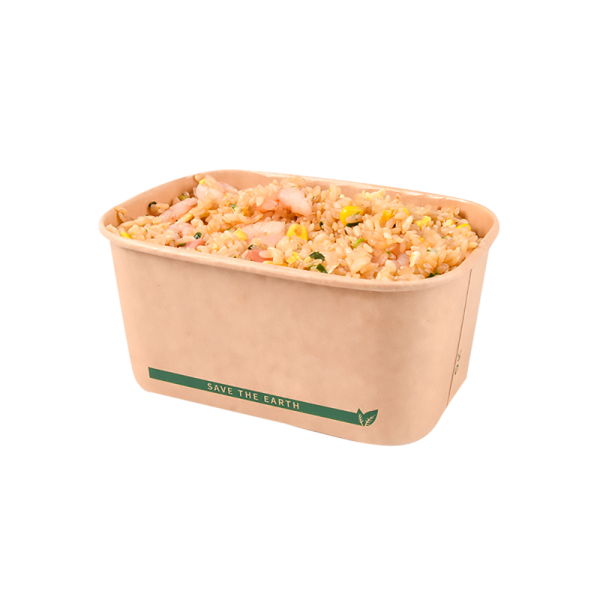 Kraft Box with Window 900ml (15x10x4.5cm)