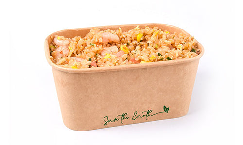 Scatola Kraft con finestra 900 ml (15x10x4,5 cm)