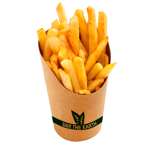 Contenitore/involucro rotondo Kraft fritto da 16 once (1000 unità/scatola)
