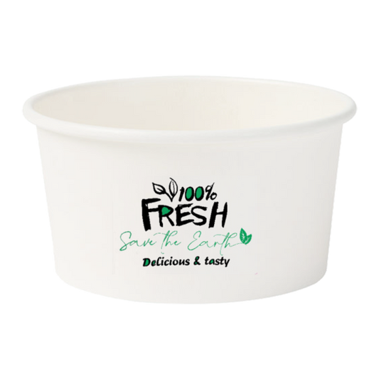 Tarrina Helado Blanca 240ml (8oz) (1000 unid/caja) (exclusivo online)
