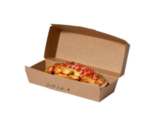 Scatola Kraft per hot dog/panini XL 26*12*7 cm
