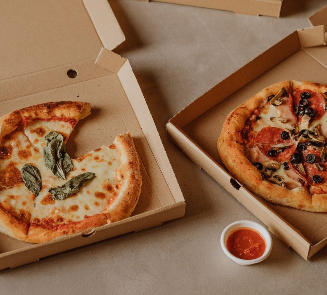 Scatola per pizza Kraft 26x26x3,5 cm