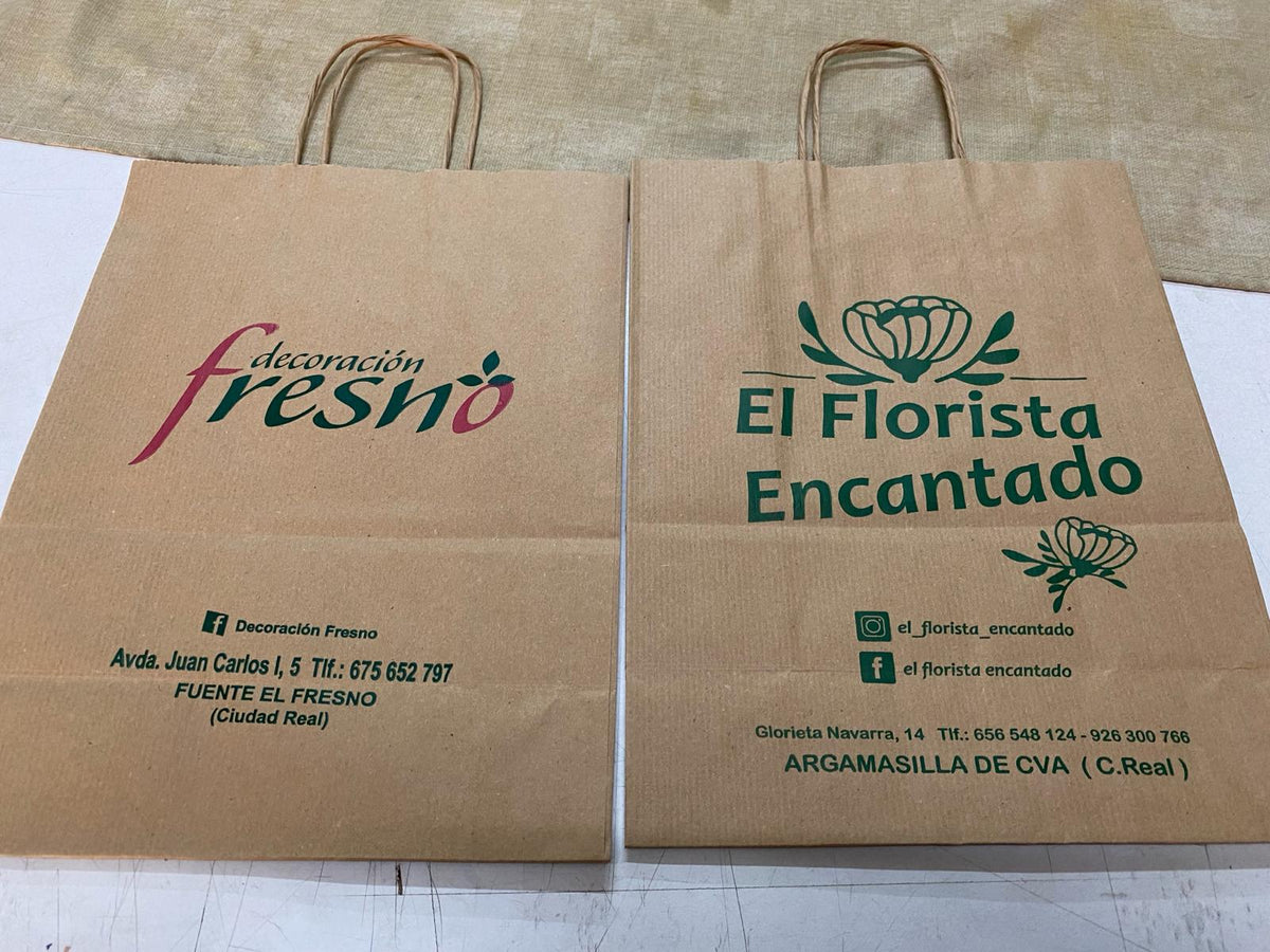 Borsa Kraft Manico Piatto XS (22+10x29cm)