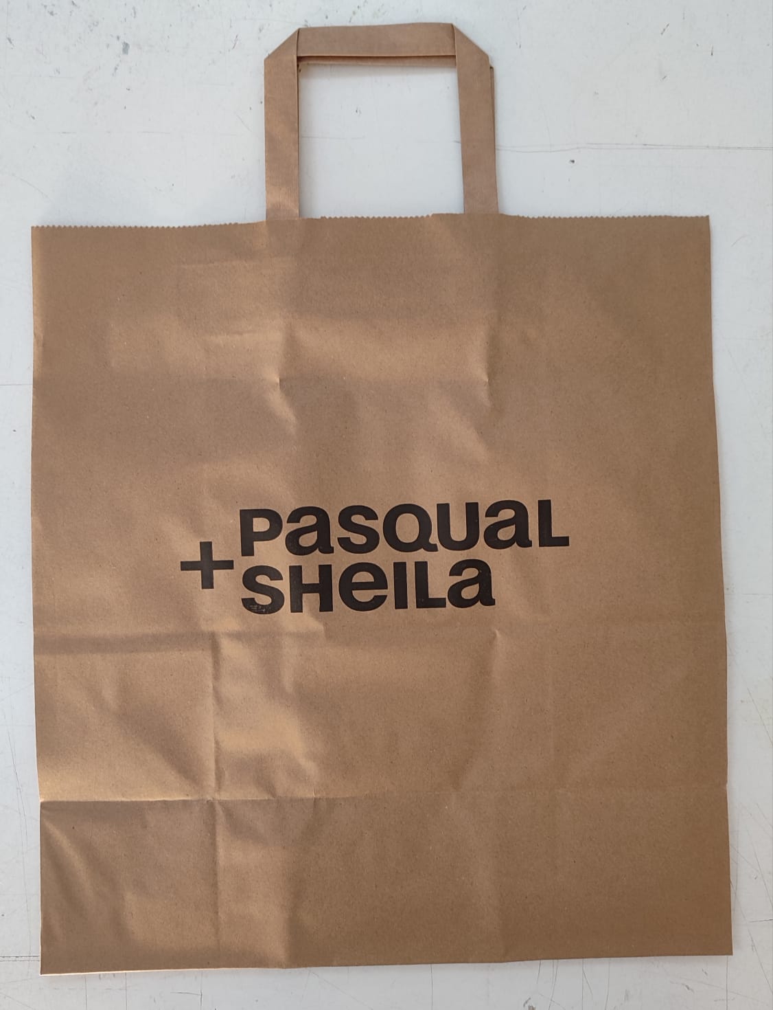 Borsa Kraft Manico Piatto XS (22+10x29cm)