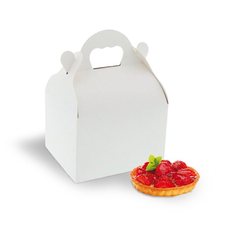 Scatola per dolci con manico - Piccola (10x12x7 cm)