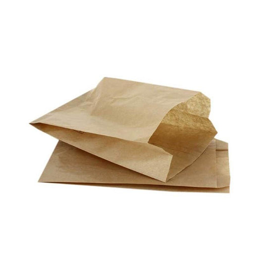 Bolsa Bollería Papel Kraft Verjurado 9+5x24cm